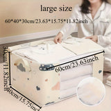 Conjunto de Bolsas de Almacenamiento Plegables Multiusos de 1 Pieza con Asas, Gran Capacidad, Organizador Resistente al Polvo y la Humedad para Mantas, Ropa de Cama y Mudanzas - Sin Aroma, Sin Batería, Funcionamiento Sin Electricidad, Caja, Armario, Esta