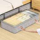 Bolsa de Almacenamiento Extra Grande Plegable con Asas Reforzadas - Organizador de Tela Gruesa Duradera para Edredones, Mantas y Ropa de Cama - Ventana Transparente, Cremallera Resistente