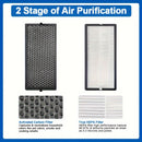 Juego de 2 filtros HEPA de repuesto compatible con purificadores de aire Rowenta INTENSE PURE de la serie PU40XX PU4010 PU4015 PU4020 PU4025, pieza # XD6074U0 XD6075 XD6070 XD6060 XD6065