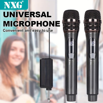 El micrófono sin varillas universal NXG es antiaullido y sin ruido, conectado al escenario de audio doméstico, canto en KTV para el hogar, dirección de reuniones al aire libre y uso especial para el escenario de actuación