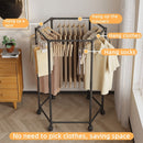 Colgador Hexagonal Giratorio 360° - Organizador Independiente de Acero al Carbono con Capacidad de 6.8 KG, Diseño Moderno en /Blanco para Dormitorio, Lavandería y Secado Móvil, Solución de Almacenamiento para Ropa