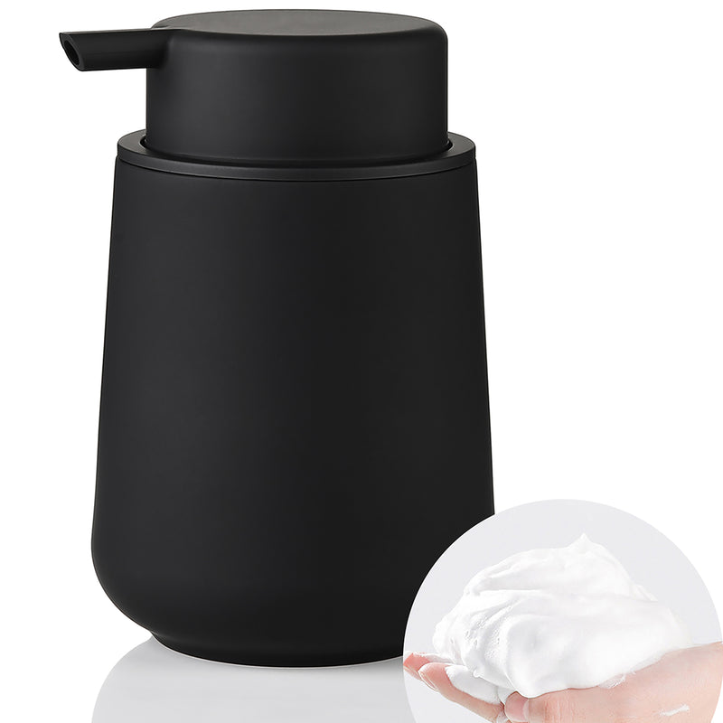 Dispensador de Jabón Espumoso Negro Mate - Libre de BPA, Independiente para Uso en Cocina y Baño