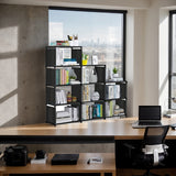 1pc Estantería Multifuncional Cubo Gris - Organizador de Armario Portátil, Adecuado para Libros, Ropa, etc. - Muy Adecuado para Sala de Estar, Estudio, Dormitorio, Sistemas de Armario Montados