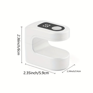 FEIYBA Mini Lámpara de Secado Rápido LED Portátil para Uñas - Secador de Gel con Temporizador Digital, Recargable USB y Batería Integrada, Diseño Compacto para Hogar/Profesional, Lavanda, Herramienta Moderna de Manicura, Construcción Duradera, Profesione