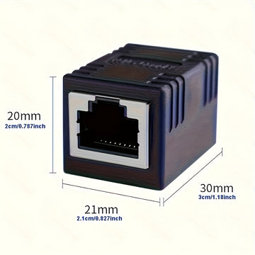 Extensor de Conector Ethernet Hembra a Hembra - Cable RJ45, Alimentado por USB, Compatible con Cat5/Cat6/Cat6a/Cobre, para Switches de Red, Routers, Servidores - Uso Industrial/Residencial/Occupacional, Extensor y Receptor de Internet para Hogar, Conexió