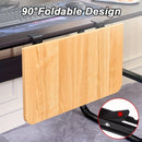 Tablero Plegable de Madera para Escritorio con Soporte Extensible + Base, 1.8 cm de Grosor sin Taladrar para Teclado (2 Bases + 1 Tablero), Estable y Seguro Sin Dañar la Mesa, Organizador de Escritorio y Cajones para Hogar, 40 cm / 50 cm