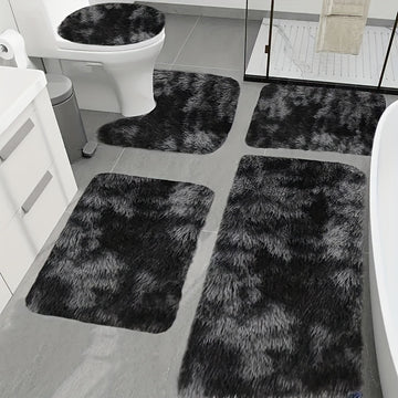 Juego de 5 tapetes de baño antideslizantes de colores surtidos, decoración para baño y área de ducha, seguridad al bañarse