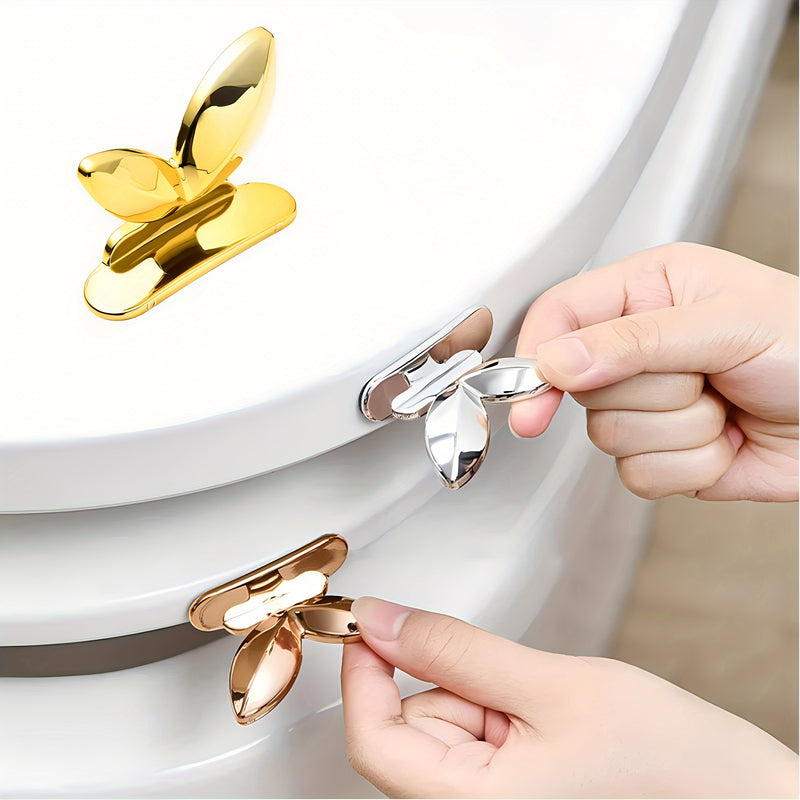 3 Elevadores de Asiento de Inodoro, Asas Adhesivas para Levantar la Tapadera, Fáciles de Instalar, Accesorios para Baño en Casa, Diseño Ahorrador de Espacio.