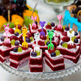 30 tenedores de fruta con diseño de animales, tenedores para postres, tenedores pequeños de plástico para cocina, restaurante, picnic, camping o fiestas, accesorios para lonchera, vajilla