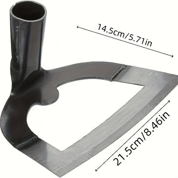 Cuchara de acero de manganeso de alta resistencia - Diseño grande y grueso en forma de corazón para una penetración eficiente del suelo, duradera para el jardinería al aire libre y el cuidado de la hierba, uso agrícola sin mango, forma única de corazón |