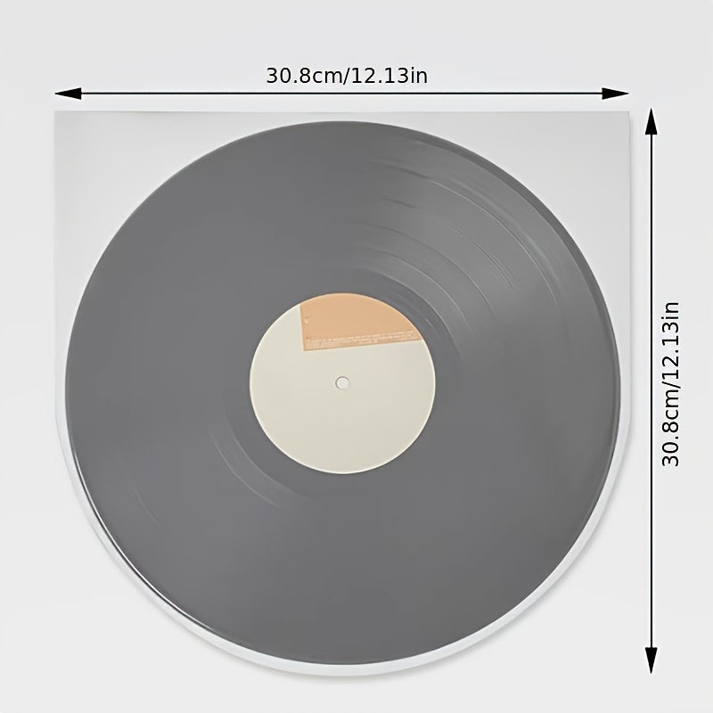 [50/100pcs Fundas Protectoras de Vinilo] 50/100pcs Material PP en forma de U Fundas de Vinilo, Cubiertas de Vinilo LP Claras, Cubiertas de Disco Interiores Resistentes a los Rasguños para Discos de 17,78cm, 25,4cm, 30,48cm, para Colecciones de 45 RPM