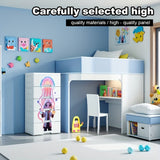 Armario de Archivos con Cajones, Gabinete de Almacenamiento para Oficina en Casa o Estudio, Fácil de Montar, Color Blanco