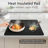 Cubierta de Silicona para Cocina - Resistente al Calor, Alfombrilla Protectora Antideslizante para Cocinas de Vitrocerámica y Eléctricas, Uso en Casa/Patio/RV, Accesorios de Cocina para Secar Platos
