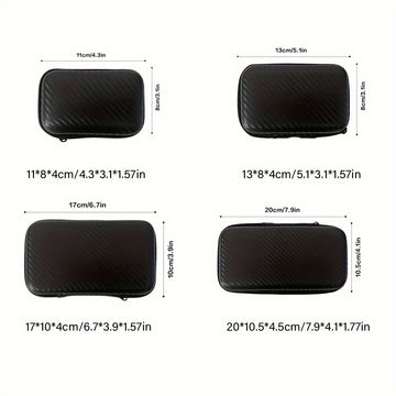 1Pc Bolsa de Almacenamiento EVA, Bolsa de Almacenamiento Portátil, Bolsa de Almacenamiento de Carcasa Dura, Bolsa para Auriculares, Bolsa para Cables, Suministros de Viaje al Aire Libre, Organización y Almacenamiento en el Hogar, Contenedores de Almacena