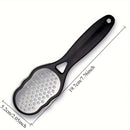 2 Piezas de Exfoliador Manual de Acero Inoxidable para Pies y Manos - Herramienta Ergonómica con Superficie de Doble Textura, Mangos Blancos y Negros, Sin Batería Necesaria para Eliminación de Piel Muerta, Diseño Elegante, Exfoliador de Alta Calidad, Exf