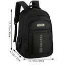 Moqueta Unisex Casual - Bolso de Viaje Duradero con Múltiples Bolsillos y Detalles Naranja, Correas Ergonómicas y Cierre de Cremallera para Viajes Cortos o Negocios -