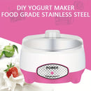 Mini Hacedor de Yogur DIY, máquina multifuncional para natto, diseño compacto, calefacción tridimensional 360°, fermentación a temperatura constante, enchufe estándar americano, revestimiento interior de acero inoxidable, capacidad de 33.814 onzas, regal