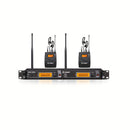 Sistema de Monitores Intraurales Inalámbricos UHF LMBGM AR2090 - Doble Canal, Control Táctil, Ideal para Músicos de Escenario y Estudio (Incluye 2 Cinturones y Transmisor), LMGBM