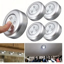 5pcs Luces Táctiles Modernas de 3 LED, Acolchado Inalámbrico para Armario, Luz Nocturna de Montaje en Pared con Pantalla de Plástico, Control por Botón, Tema Fantasía para Dormitorio, Pasillo, Baño, Cocina, Escaleras - Funciona con Pilas (AAA), No Incluy