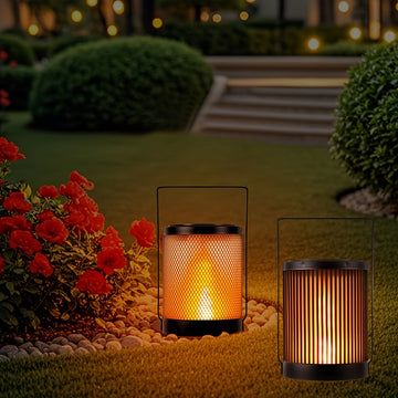 1 lámpara solar para exteriores, gran luz solar colgante para jardines, luces LED solares de metal, adecuadas para jardines, patios, balcones, pasillos, césped, regalos para familiares, amigos, Navidad, Halloween, Acción de Gracias