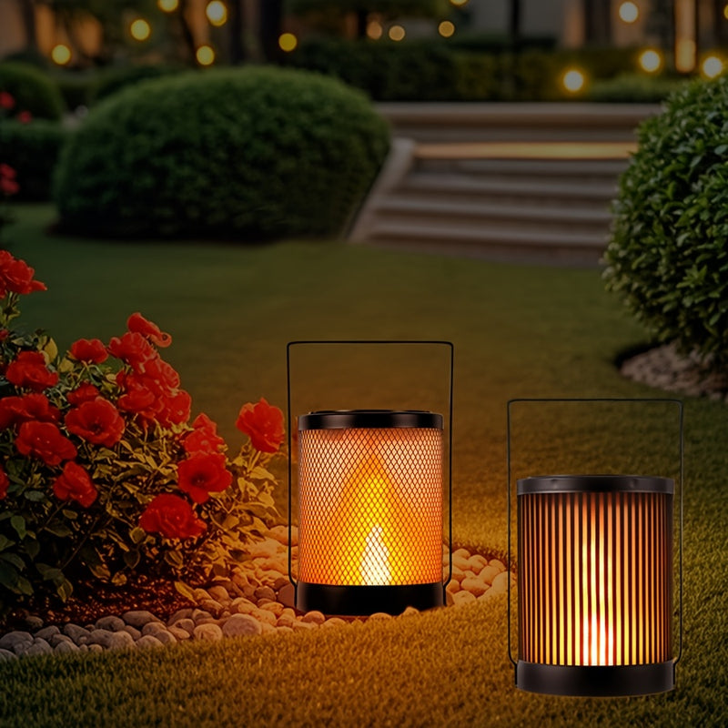 1 lámpara solar para exteriores, gran luz solar colgante para jardines, luces LED solares de metal, adecuadas para jardines, patios, balcones, pasillos, césped, regalos para familiares, amigos, Navidad, Halloween, Acción de Gracias
