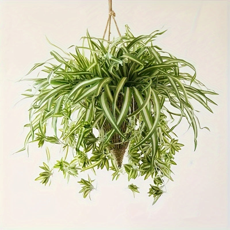 4pcs Grandes Orquídeas Artificiales Colgantes - Perfectas para el Hogar, Jardín, Oficina y Decoración de Bodas, Decoración Interior, Plantas Artificiales