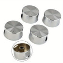5 piezas de interruptor rotativo S, mango de estufa de gas, botón circular, estufa de cocina de aleación de zinc, horno, estufa eléctrica, interruptor rotativo, accesorios de cocina, adecuado para estufas de cocina; horno y estufa eléctrica.