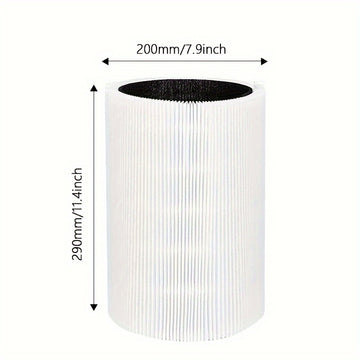 Filtro de Repuesto Genuino Blueair Blue Pure Serie 411 - Carbón Activado y Filtración de Partículas, Compatible con Modelos Auto, 411 y 411+