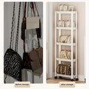 Carrito de Almacenamiento Rodante Multinivel Versátil - PVC, Perfecto para Snacks y Libros - Ideal para Sala de Estar, Cocina, Baño, Dormitorio