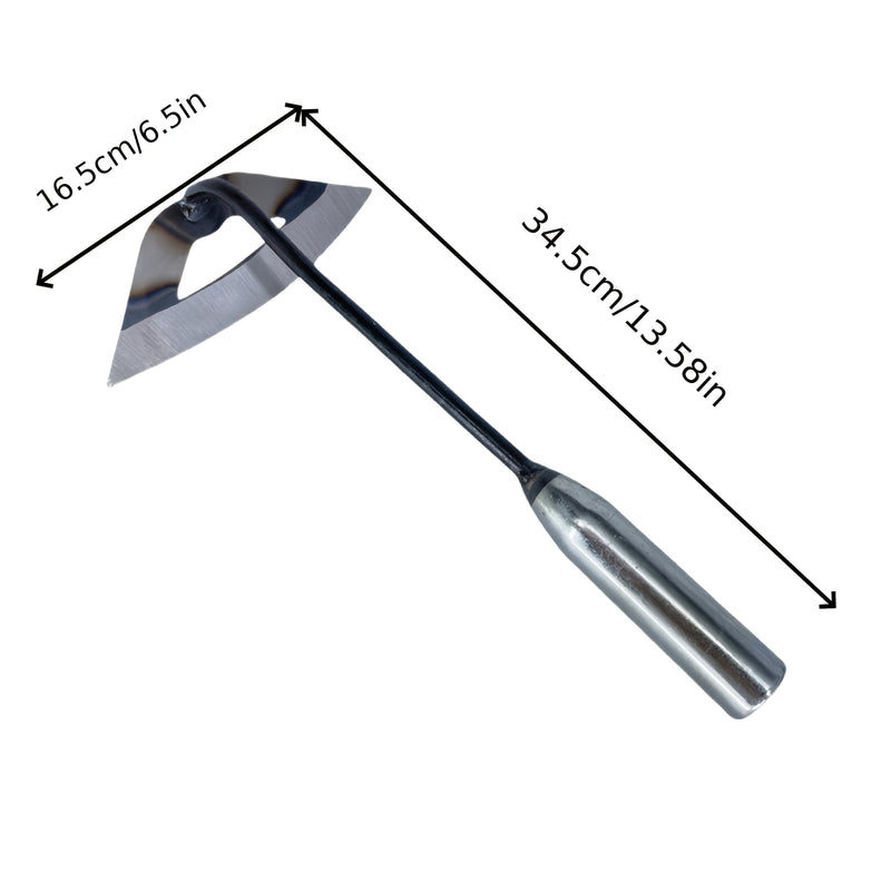 1pc Herramienta de jardinería de alta calidad de metal con mango de madera - Eficiente para eliminar malezas, aflojar la tierra y agricultura - Herramienta de jardinería clásica para uso en casa y granja, Herramienta de agricultura | Azada de jardín clás