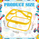 Paquete de 4 Bolsas de Almacenamiento Transparentes PVC con Asas y Cremalleras, Contenedores Organizadores Impermeables (23.62x17.02x11.43cm) para el Hogar, Juguetes, Manualidades, Oficina - Recipientes Multiusos Duraderos, Diseño Robusto con Asa