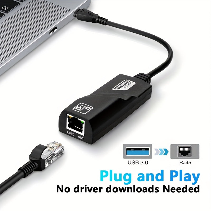 Adaptador Ethernet USB-C a RJ45 100Mbps, Adaptador de Red Compacto con Alimentación USB para Portátil, Compatible con Chips Aladdin, Plug & Play para Oficina en Casa y Gaming, Actualización de Red para Portátiles, Apariencia Profesional, Conexión Rápida