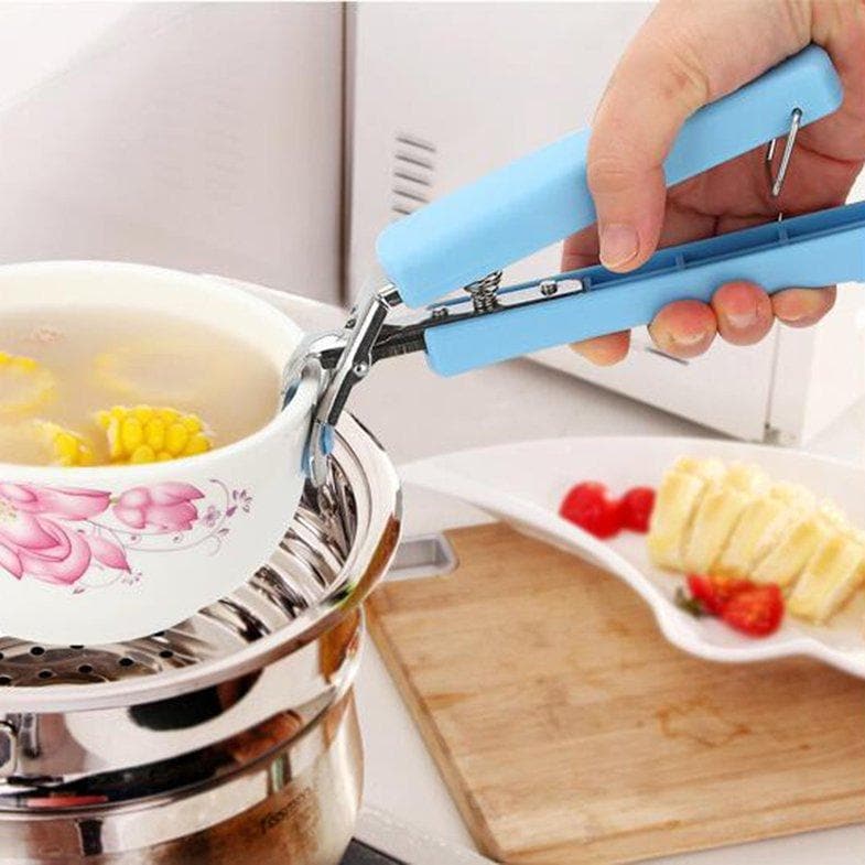 Pinza sostenedora de ollas anti quemaduras