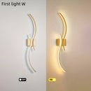1 pieza de luz de pared LED ajustable moderna, montaje semienterrado, 3 niveles de brillo, 85V-265V, adecuada para dormitorio, sala de estar, isla de cocina, baño, pasillo, comedor, cafetería, alimentación por cableado, iluminación de baño