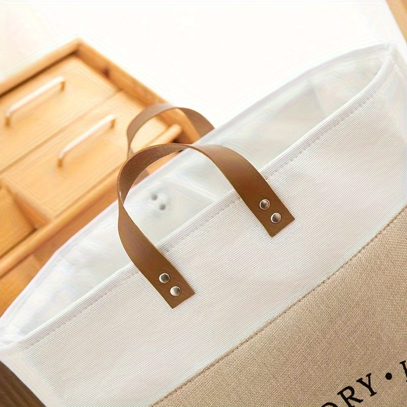 1 Cesta Para La Colada De Gran Capacidad, Cesta Portátil Para Ropa Sucia, Cesta De Almacenamiento De Juguetes, Cesta Para La Colada Del Hogar Con Asa Portátil, Organización Del Hogar Y Suministros De Almacenamiento Para Baño, Dormitorio, Sala De Estar, D