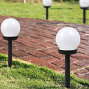 10 luces solares LED para jardín, acabado negro mate, lámparas de exterior eficientes con batería de níquel de 40 mAh, no desmontables, montaje semiempotrado para jardín, villa, patio - sin control remoto, iluminación exterior | iluminación de paisaje el