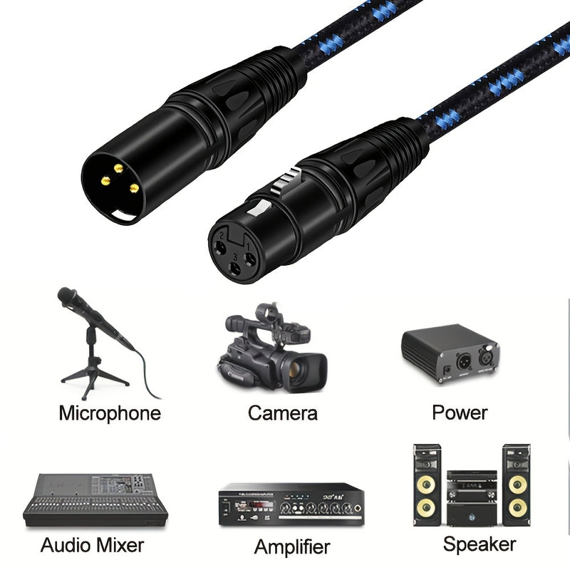 Cable De Micrófono XLR Macho A XLR Hembra (cable De Extensión XLR De Micrófono)