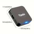 TUOGTCI Android 10.0 Mini Caja de TV con procesador Allwinner H313 Quad-Core, 4K Ultra HD 60Hz, montable en la pared o detrás de la TV, diseño compacto para entretenimiento de ahorro de espacio, alimentado por USB con control remoto, dispositivo de trans
