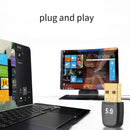 Adaptador sin varillas USB 5.4 para Windows 11/10/8.1 - Conexión Rápida y Sin Latencia con Soporte EDR/BLE y Sonido de Alta Fidelidad, Compatible con Auriculares/Tarjetas de Teclado/Ratones/Auriculares, Desciende Automáticamente a 5.3/5.1/5.0/4.2/4.0