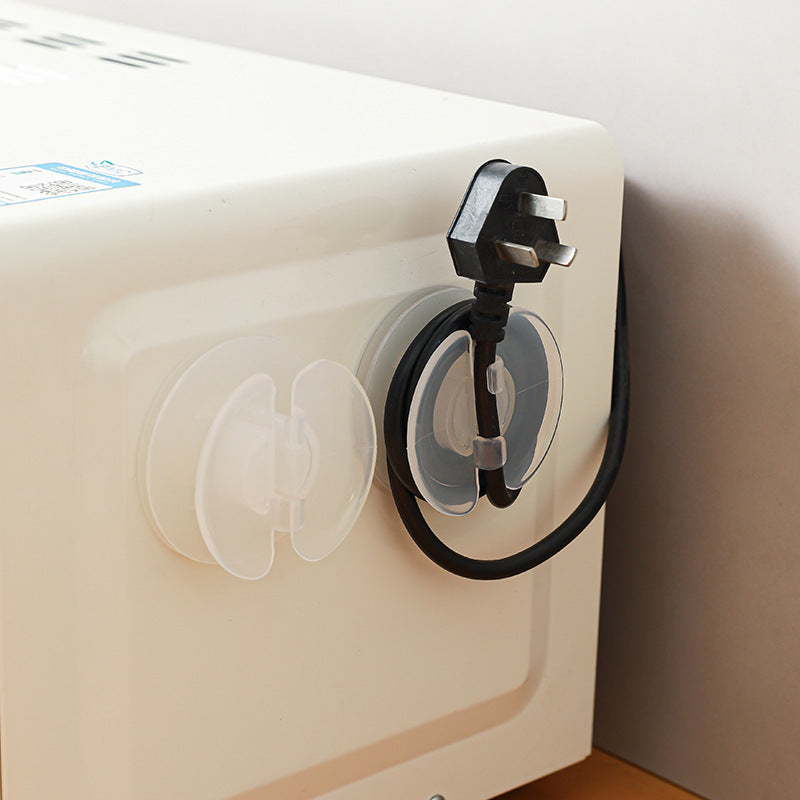 1pc Enrollador de Cables Transparente - Organizador de Cables para Freidora de Aire y Cafetera, Soporte para Cables de Carga de Auriculares y Electrodomésticos de Cocina