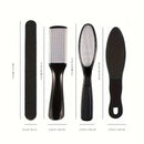 Kit Profesional de Spa para Pies, Cuidado de 10 en 30.48 cm, Juego de Acero Inoxidable para el Cuidado de los Pies, Removedor de Piel Muerta y Pedicura, Conjunto de Lima para Pies con Quitapelotas (Negro)