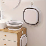 Baño de pies plegable, lavabo portátil con tapa, cubo de remojo de pies plegable, masajeador de pies portátil, función de masaje de puntos de acupuntura, bañera - Adecuado para baño, sala de estar, dormitorio, se adapta a todas las estaciones.