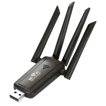 1pc Amplificador de Señal WiFi, Amplificador Inalámbrico de 2,4Ghz con 4 Antenas, Alimentado por USB, Tasa de Transferencia de Datos de 300Mbps, Mejora la Penetración de la Señal Fuerte, Ideal para Uso en el Hogar y la Oficina, Accesorio de Wi-Fi para Of
