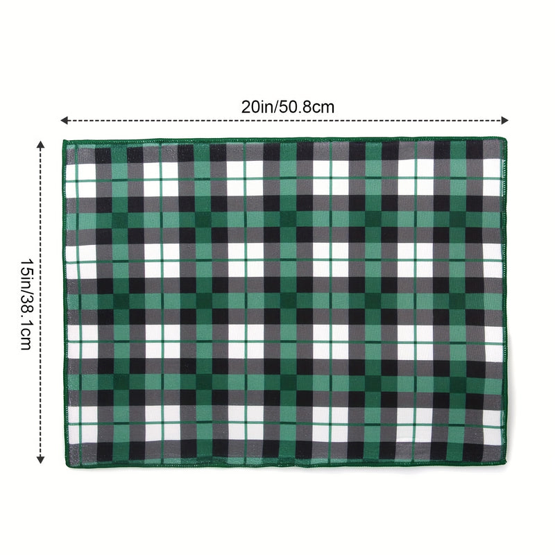 Alfombrilla de Secado de Platos de Microfibra Ultra Absorbente con Temática de Primavera y Verano - 38.1cm x 50.8cm, Resistente al Calor, Antideslizante para Encimera de Cocina