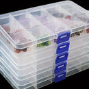 4pcs Cajas Organizadoras de Plástico de Estilo Clásico con Cierre de Hebilla - Almacenamiento Rectangular Multipropósito para Mesa para Joyería, Cuentas, Suministros de Manualidades - No Necesita Electricidad, Organizador de Escritorio|Diseño Clásico|Caj