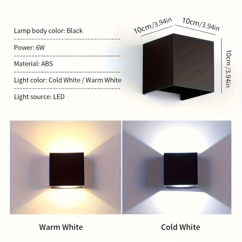 Lámparas de pared para sala, lámpara LED de 6W, luz interior AC 85-265V, aplique de pared LED moderno negro, iluminación montada en pared para sala, pasillo y dormitorios