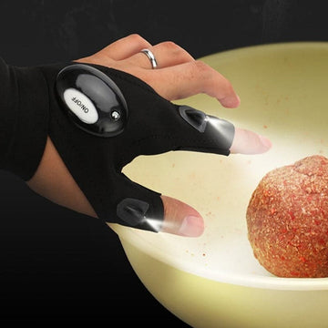 Guantes con luces led a prueba de agua