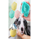 Esponja para Mascota de Silicona Con Contenedor de Jabón