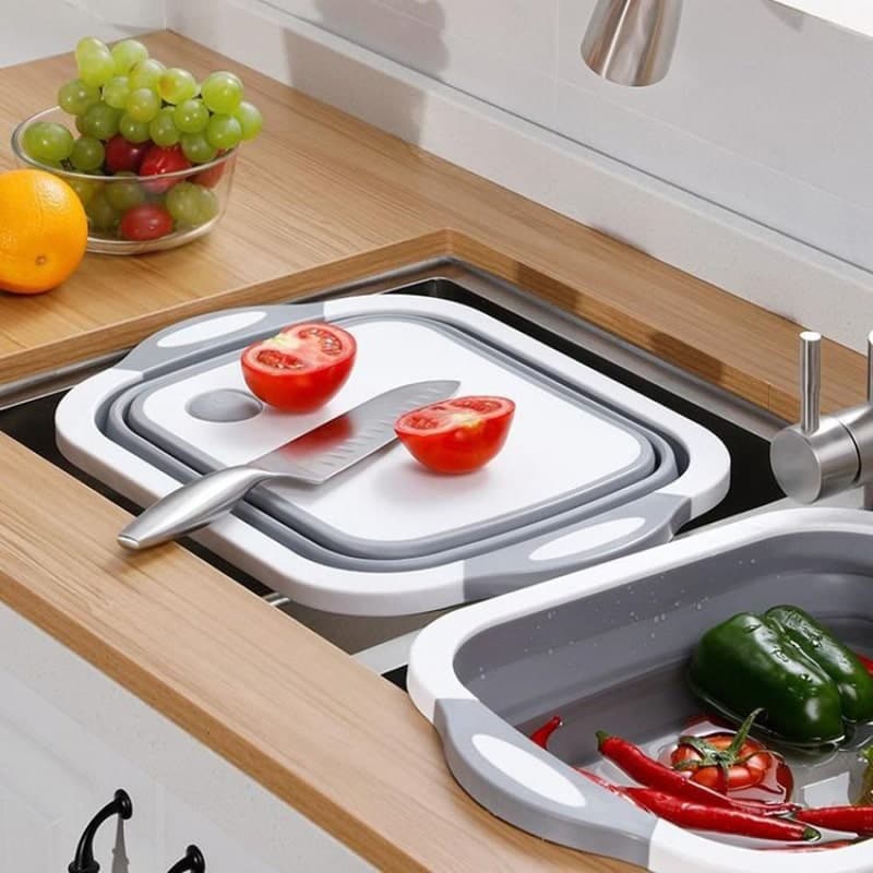 Tabla de Cortar Plegable con Colador