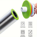 1 pieza de rodillo ajustable con 4 discos extraíbles para hacer pizza, galletas, gominolas, pasteles, pasta y más productos de panadería - Rodillo de masa antiadherente para un uso fácil